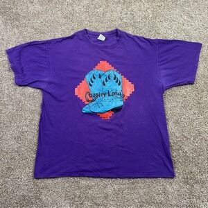 Vintage 90s Country Living purple T-shirt Size XLMusic 1993 western cowgirl